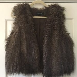 Ann Taylor Faux Fur vest